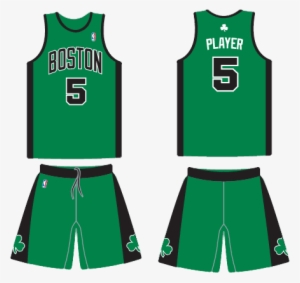 Bos 3053 Kg - Boston Celtics Jersey Design Black