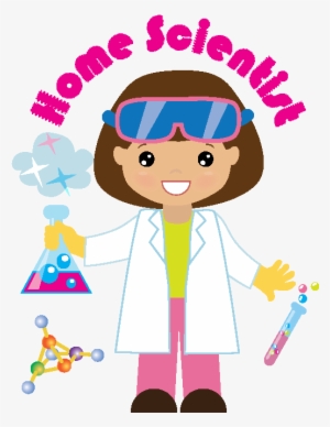 Library Girl Scout Brownie Clipart - Girl Scientist Clipart