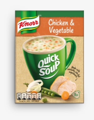 Quick Soup Chicken And Vegetable - Vegetable With Croutons Cup Soup