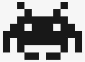 Space Invaders Extreme - Black And White Pixel