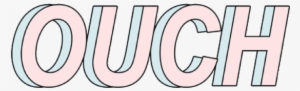 Ouch Baby Pink Blue Aesthetic - Blue