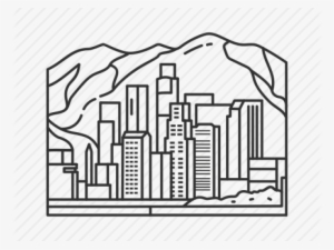 Drawn Skyline Los Angeles - Thumb