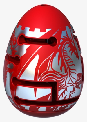Smart Egg 2-layer Labyrinth Puzzle - Bepuzzled Smart Egg Difficult Red Dragon 2-layer Labyrinth