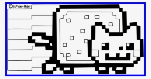 Inspiring Nyan Cat Drawing Clipartxtras For Dog Coloring - Nyan Cat In Minecraft