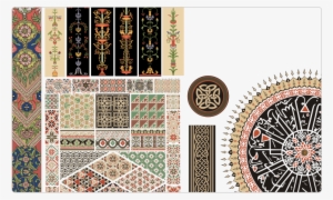 Vector Owen`s Grammar Of Ornament - Art Print: Turkish Mandala, 24x18in.