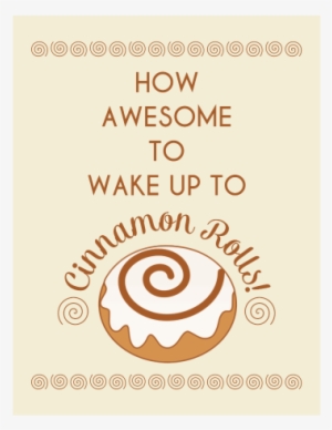 Free Cinnamon Roll Print - Printing