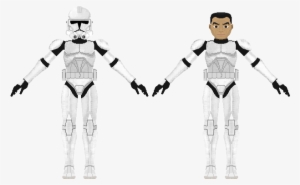 Phase Ii Clone Trooper Weathered Standard Cut - Clone Trooper Phase 2 Template