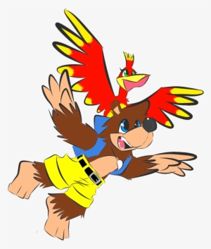 Banner Royalty Free Library Banjo Vector Drawn - Banjo-kazooie