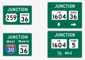 Combination Junction Sign (click In Image To See Full - Junction Sign
