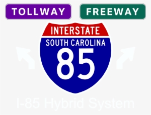 The Interstate 85 Hybrid Tollway-freeway System - Interstate 515 Sticker R1994 Nevada Highway Sign Road