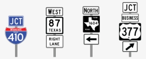 Examples Of A Guide Sign Unit - Traffic Sign