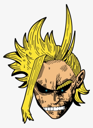 Toshinori/all Might Pin - All Might Head Transparent