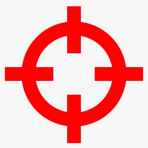File - Crosshairs Red - Svg - Crosshair Svg
