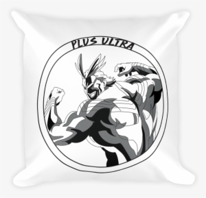 Image Of All Might Manga Variant Throw Pillow - Throw Pillow