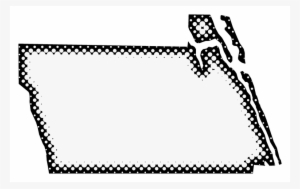 A Map Of Martin With Dots Reversed Out Of A Black Outline - Map
