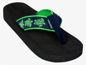 Tidewater Sea Turtle Flip Flops - Sea Turtle