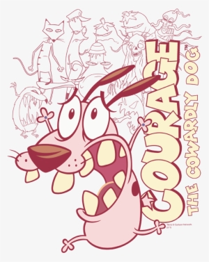 Courage The Cowardly Dog Running Scared Youth T Shirt - Courage The Cowardly Dog