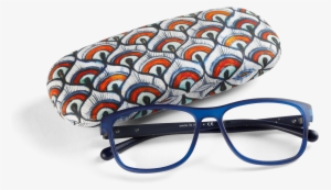 Peacock Feather Glasses Case - Peafowl