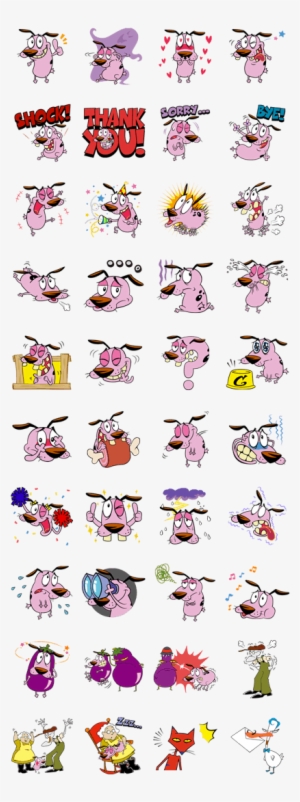 Courage The Cowardly Dog - Courage The Cowardly Dog Emoji
