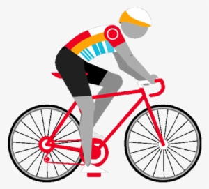 Bike Rider Stopped - Cycling Gif Transparent