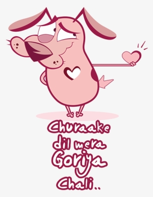 Courage The Cowardly Dog Tshirt Design - Student
