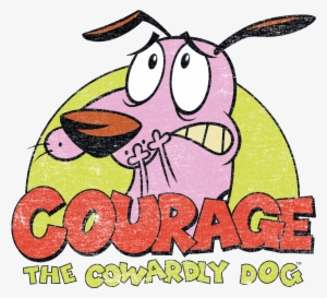 Courage The Cowardly Dog Colorful Courage Youth T Shirt - Courage The Cowardly Dog