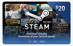 Steam $20 [digital Code] - Steam Gift Card (usd 20) Steam Digital
