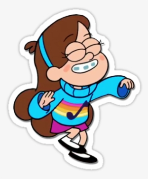 Gravity Falls' Mabel Pines Dancing - Stickers Tumblr Gravity Falls