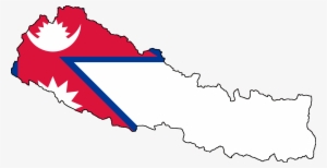 Nepal Stub - Nepal Map With Flag