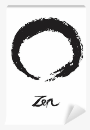 Zen Buddhism Circle Symbol Enso On White Background - Lower Mainland Down Syndrome Society