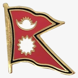 Flag Lapel Pin - Flag Of Nepal