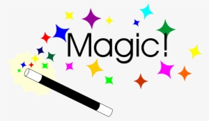 Magician Clipart Magic Hat - Magic Wand Poof