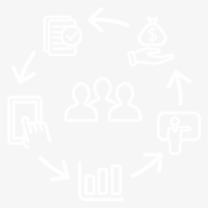 Organizational Development Icon White - Plan White