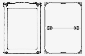 Decorative Borders Vector Magic Art Calligraphy Download - Bordes Vector Vintage Png