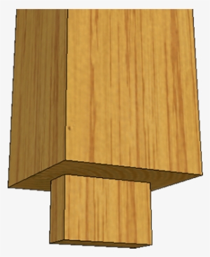 3d Stanard Post Tenon At Bottom T1 - Framing