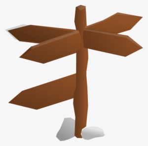 Wood Sign Arrow Png Download - Clipart Sign Post