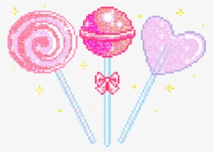 Banner Royalty Free Library Lollipop Clipart Heart - Kawaii Glitter Gif ...