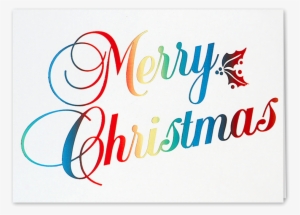 Picture Of Rainbow Merry Christmas Greeting Card - Harleysville Savings Bank