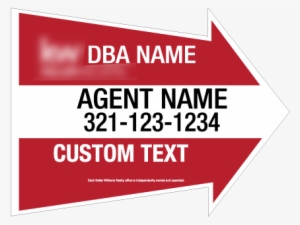Keller Williams 24in 18in Arrow Directional 510px - Graphic Design