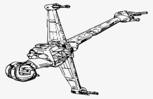 Star Wars Ships Coloring Pages - Star Wars B Wing Drawing