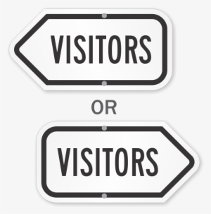 Visitor Arrow Sign