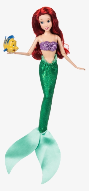 Bigbolo Ariel Classic Doll With Flounder Figure - 11
