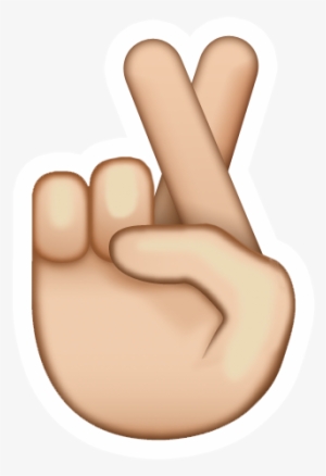Share Your Positivity With The Fingers Crossed Emoji - Fingers Crossed Emoji Transparent