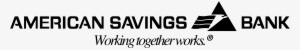 American Savings Bank Logo Png Transparent - Bank