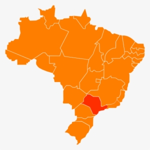 Sao-paulo - Rio De Janeiro No Mapa Do Brasil Png