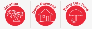 Vaction Down Payments Rainy Day Funds - Down Payment