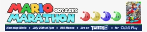 Mario Marathon Header - Super Mario Odyssey (nintendo Switch)