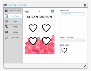 Main Rules Punch Card - Punched Card