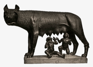 Romulus Remus Wolf Png - Romulus And Remus Png