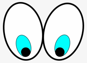 Clipart Big Eyes - Eyes Looking Down Transparent